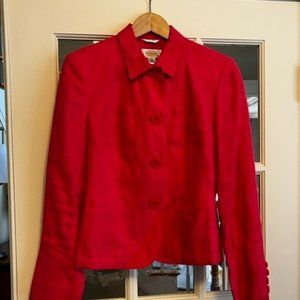 Talbots Pink Linen Jacket